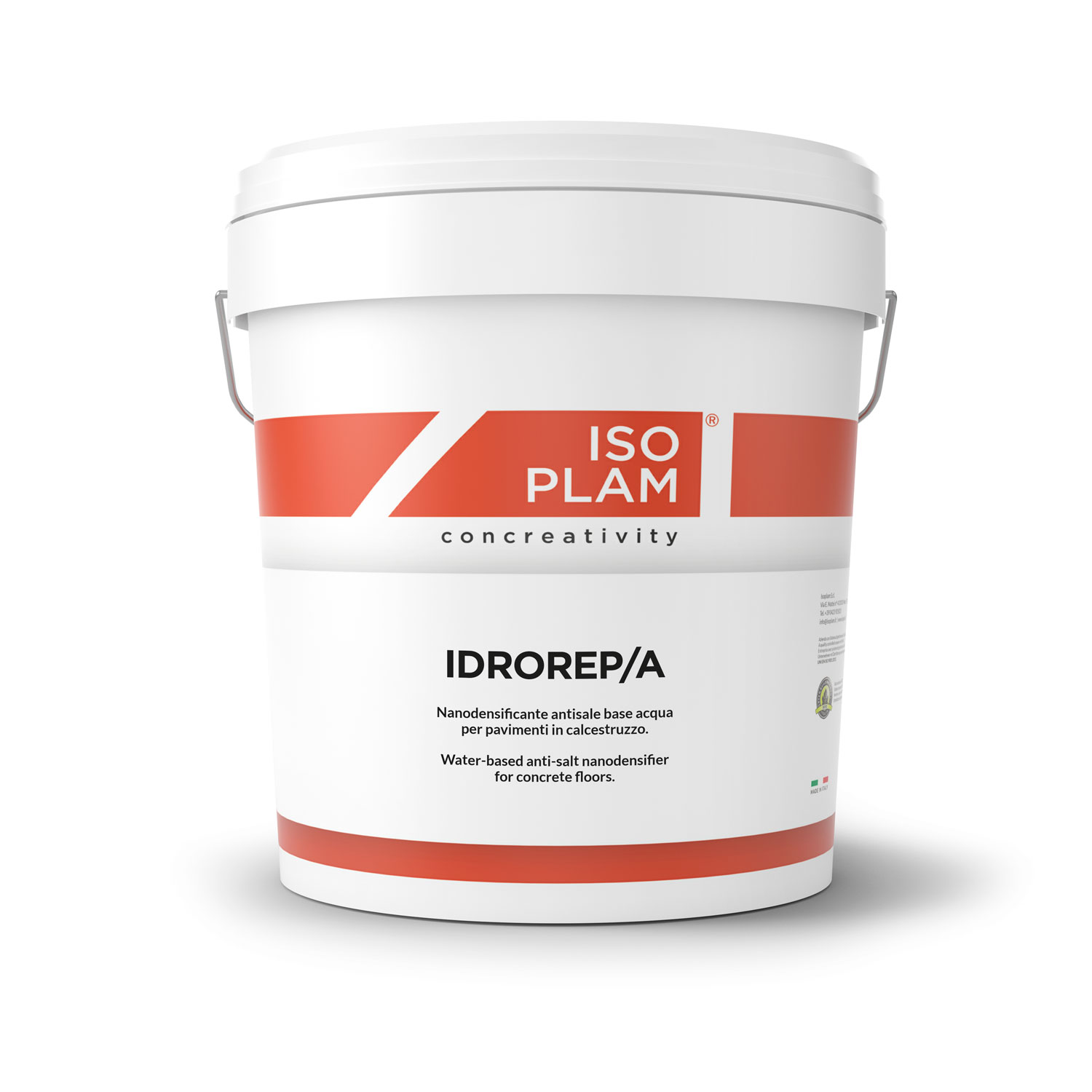 Idrorep/A Isoplam, water-based salt-repellent for concrete and stone